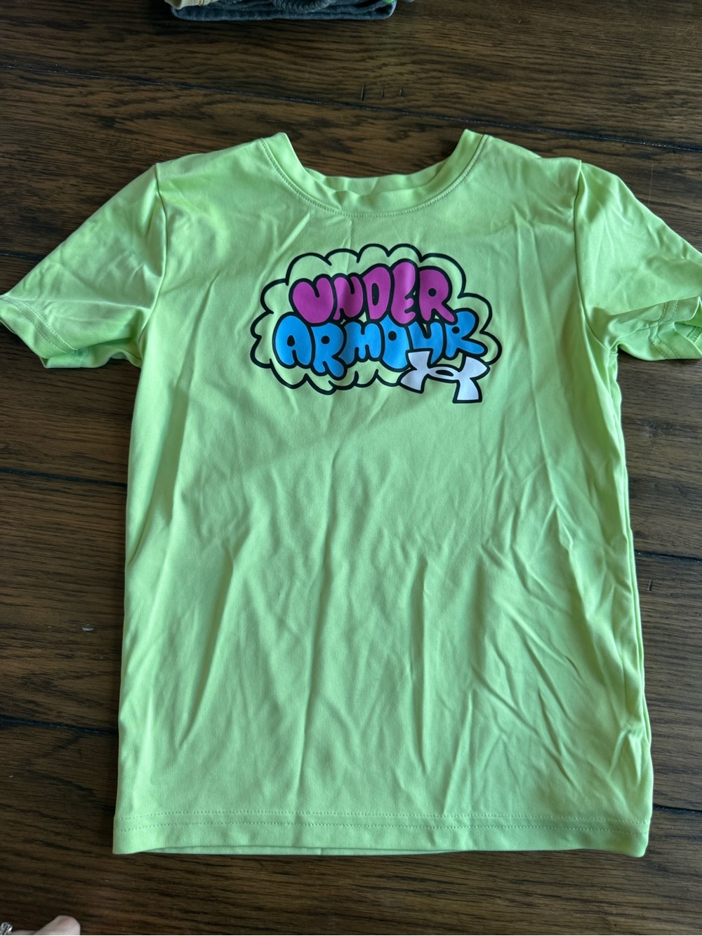 Under Armour Neon Lime Graphic Logo Short Sleeve Tee